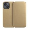 DUAL POCKET Book tok IPHONE 15 Pro Max készülékhez arany színben