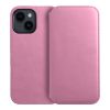 DUAL POCKET Könyvtok IPHONE 15 Pro Max készülékhez világos rózsaszín