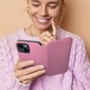 DUAL POCKET Könyvtok IPHONE 15 Plus készülékhez, világos rózsaszín