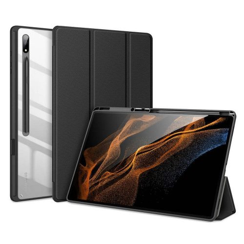 DUX DUCIS tok TOBY ceruzatartóval SAMSUNG Tab S8 Ultra (X900/X906) készülékhez, fekete