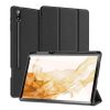 DUX DUCIS tok DOMO összecsukható ceruzatartóval SAMSUNG Tab S8 Ultra (X900/X906) fekete