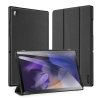 DUX DUCIS tok DOMO hajtogatható ceruzatartóval SAMSUNG Tab A8 2021 10.5 (X200/X205) készülékhez, fekete