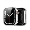 DUX DUCIS tok HAMO védőüveggel Apple Watch 7 / 8 / 9 41 mm ezüst