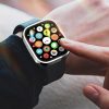 DUX DUCIS tok HAMO védőüveggel Apple Watch 7 / 8 / 9 41 mm ezüst
