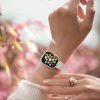 DUX DUCIS tok HAMO védőüveggel Apple Watch 7 / 8 / 9 41 mm ezüst