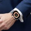 DUX DUCIS tok HAMO védőüveggel Apple Watch Ultra / Ultra 2 49 mm ezüst számára