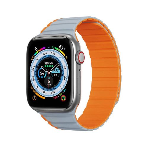 DUX DUCIS strap LD szilikon Apple Watch 38 / 40 / 41 mm szürke narancs