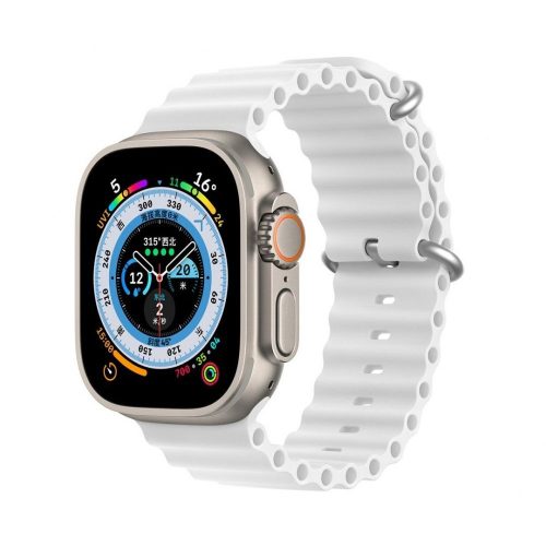 DUX DUCIS strap OCEAN WAVE szilikon Apple Watch 38 / 40 / 41 mm fehér