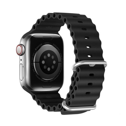 DUX DUCIS strap OCEAN WAVE szilikon Apple Watch 38 / 40 / 41 mm fekete