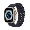 DUX DUCIS strap OCEAN WAVE szilikon Apple Watch 42 / 44 / 45 mm grafit