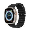 DUX DUCIS strap OCEAN WAVE szilikon Apple Watch 42 / 44 / 45 mm fekete