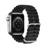 DUX DUCIS strap OCEAN WAVE szilikon Apple Watch 42 / 44 / 45 mm fekete