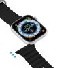 DUX DUCIS strap OCEAN WAVE szilikon Apple Watch 42 / 44 / 45 mm fekete