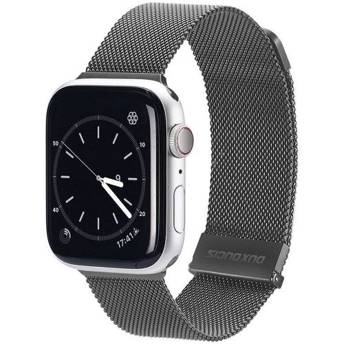 DUX DUCIS strap MILANESE rozsdamentes acél mágneses Apple Watch 38 / 40 / 41 mm szürke