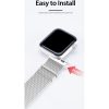 DUX DUCIS strap MILANESE rozsdamentes acél mágneses Apple Watch 38 / 40 / 41 mm szürke