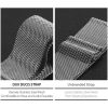 DUX DUCIS strap MILANESE rozsdamentes acél mágneses Apple Watch 38 / 40 / 41 mm szürke