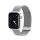 DUX DUCIS starp MILANESE rozsdamentes acél mágneses szíj Apple Watch 42 / 44 / 45 mm ezüst