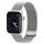 DUX DUCIS starp MILANESE rozsdamentes acél mágneses Apple Watch 42 / 44 / 45 mm-es szürke szíj