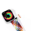 DUX DUCIS strap MIXTURE II stretchable braided for Apple Watch 42 / 44 / 45 mm rainbow