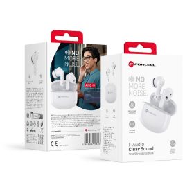 Wireless earphones Forcell F-Audio Clear Sound TWS white
