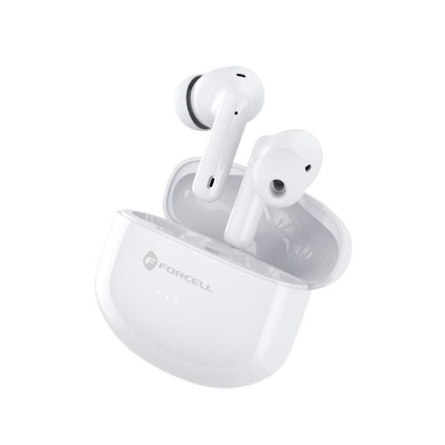 Wireless earphones Forcell F-Audio Clear Sound TWS white