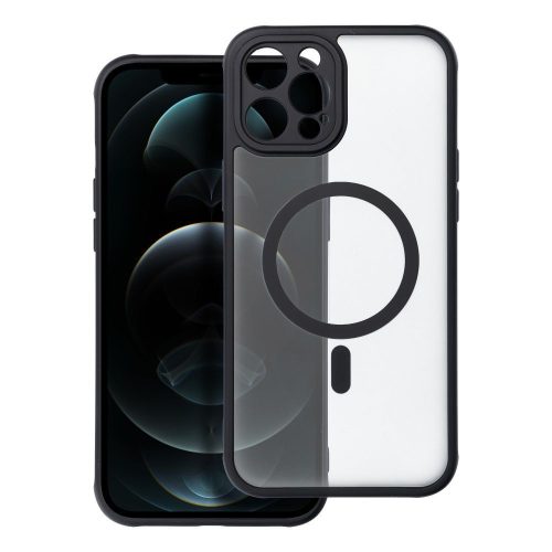 FULL MATTE MAG COVER tok kompatibilis a MagSafe-fel IPHONE 12 Pro Max fekete