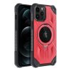 ARMOR MAG COVER tok, kompatibilis a MagSafe-fel, IPHONE 12 Pro Max piros