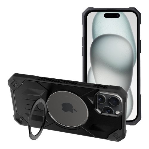 ARMOR MAG COVER tok kompatibilis a MagSafe-dal az IPHONE 15 Plus számára, fekete
