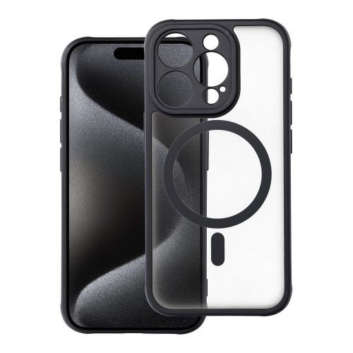 FULL MATTE MAG COVER tok, kompatibilis a MagSafe rendszerrel az IPHONE 15 Pro készülékhez, fekete