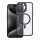 FULL MATTE MAG COVER tok, kompatibilis a MagSafe-kel az IPHONE 15 Pro Max-hoz, fekete
