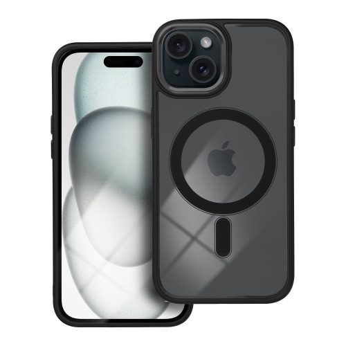 COLOR EDGE MAG COVER tok kompatibilis MagSafe-fel IPHONE 15-höz fekete színben