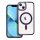 COLOR EDGE MAG COVER case compatible with MagSafe for IPHONE 13 deep purple