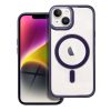COLOR EDGE MAG COVER case compatible with MagSafe for IPHONE 14 deep purple