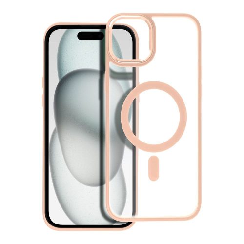 MATTE MAG COVER tok kompatibilis a MagSafe-dal az IPHONE 15 Plus-hoz rózsaszín