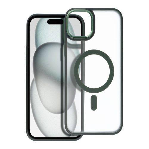 MATTE MAG COVER tok, kompatibilis a MagSafe-dal az IPHONE 15 Plus zöld színben