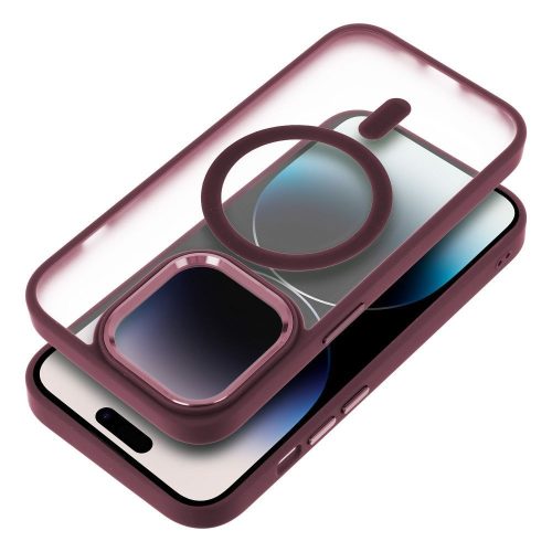 MATTE MAG COVER tok kompatibilis a MagSafe-fel az IPHONE 13 Pro számára, szilvapiros színben