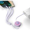 BASEUS cable 3in1 Type C to Micro USB / Lightning / Type C PD QC4.0 3,5A 100W CAMJ010205 1,1 m purple