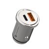 CELL F-ENERGY Mini autós töltő Type C + USB A PD QC3.0 3A 20W ezüst