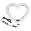 LED Ring Stream RGB lamp 12inch with holder  mobile HEART + tripod JM33-13 fekete