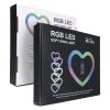 LED Ring Stream RGB lamp 12inch with holder  mobile HEART + tripod JM33-13 fekete