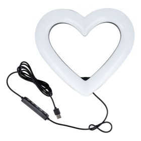   LED Ring Stream RGB lamp 10" with holder for mobile HEART + tripod JM26-10 black