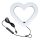 LED Ring Stream RGB lámpa 10" mobiltelefon tartóval HEART + tripod JM26-10 fekete