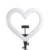 LED Ring Stream RGB lamp 10" with holder for mobile HEART + tripod JM26-10 black