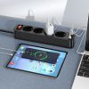 HOCO power strip 4-bit hosszabbító kábel aljzat + 2 x USB A + Type C PD QC3.0 3A 20W NS1 fekete