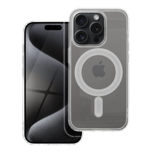 CLEAR MAG COVER tok kompatibilis MagSafe-val az IPHONE 15 Pro-hoz átlátszó