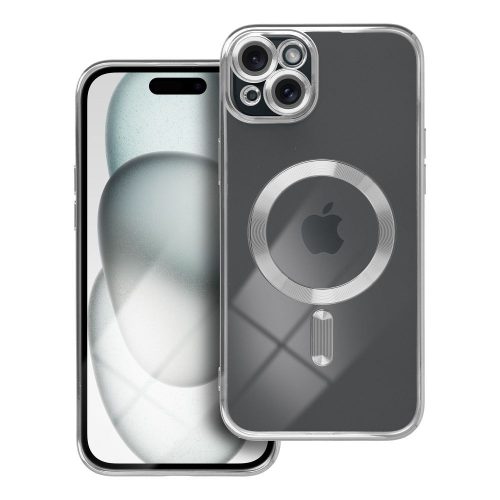 ELECTRO MAG COVER tok, kompatibilis a MagSafe-dal az IPHONE 15 Plus számára, ezüst