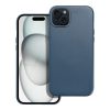 bőr MAG COVER tok IPHONE 15 Plus-hoz indigókék