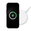 bőr MAG COVER tok IPHONE 15-hez sötétlila színben