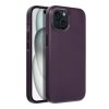 bőr MAG COVER tok IPHONE 15-hez sötétlila színben