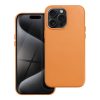bőr MAG COVER tok az IPHONE 15 Pro Max-hoz narancssárga